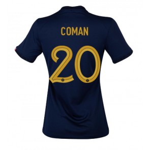Frankrig Kingsley Coman #20 Replika Hjemmebanetrøje Dame VM 2022 Kortærmet